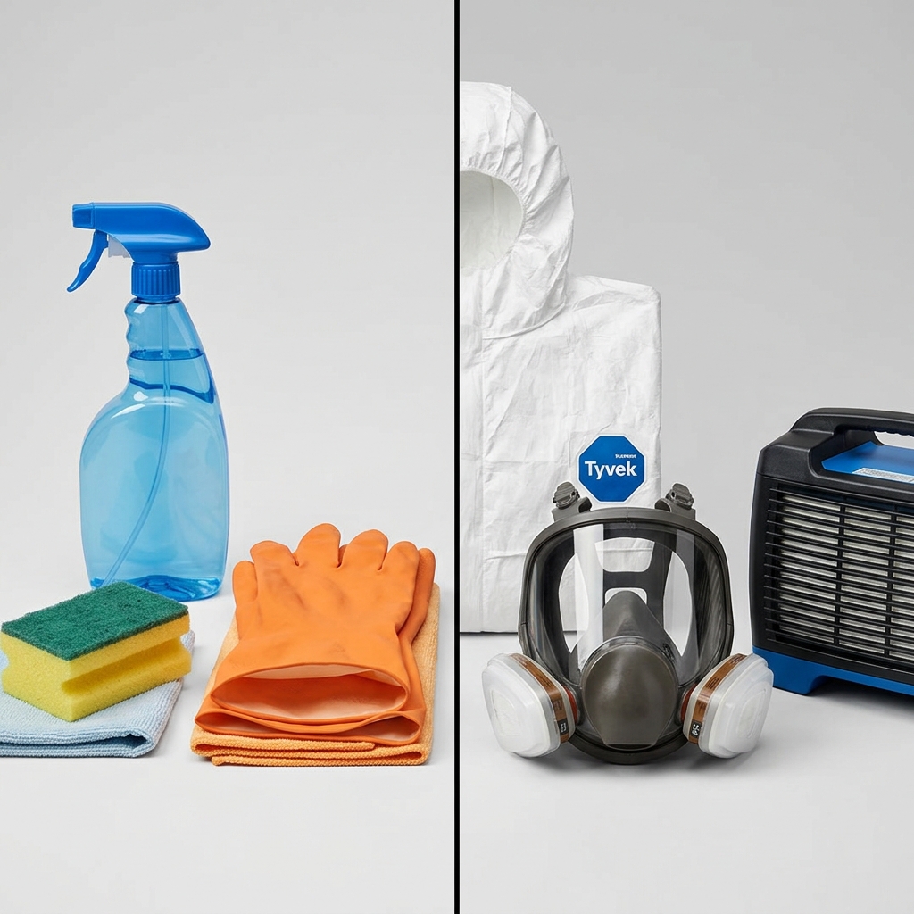 DIY vs professional cleanup
